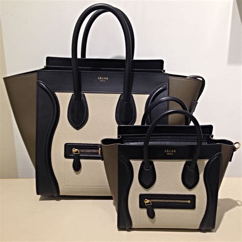 celine medium luggage bag size|celine nano luggage shoulder bag.